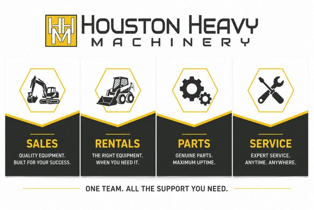 Houston Heavy Machinery HHM Sales rentals parts service